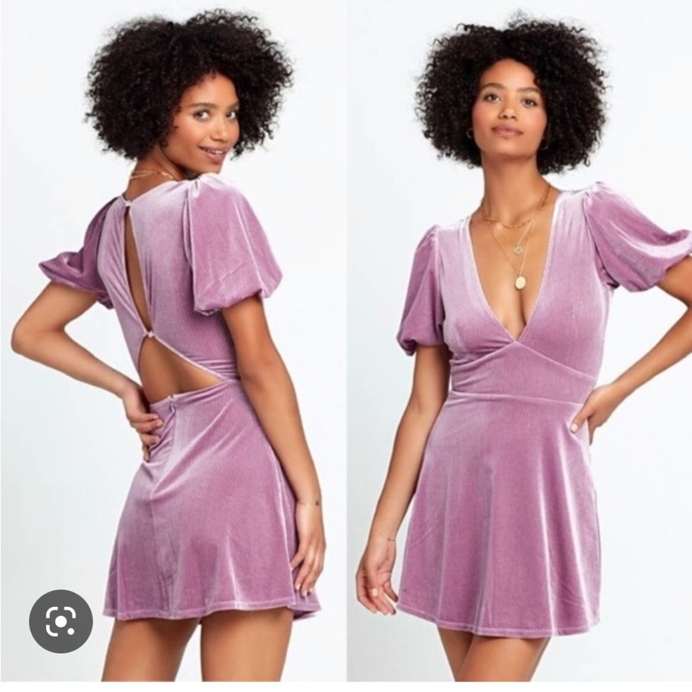 *Sold* L*SPACE Ruby Velvet Dress XS NWT